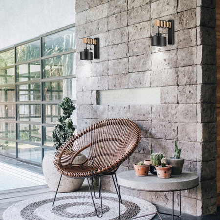 Nástěnná objímka E27 pro povrchovou montáž černá Elza Masterled