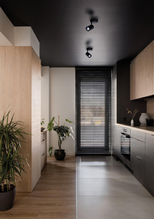 IRIS 8994 Nowodvorski Nástěnná lampa Černá LED Nástěnná lampa Pohyblivá ocel+sklo Minimalistické