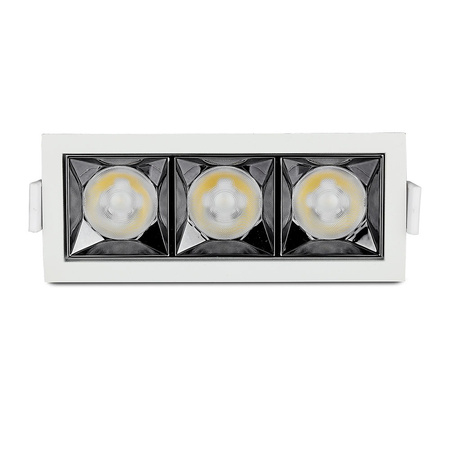 LED Spot 12W 5700K Fixed SMD SAMSUNG CHIP Obdélníkové svítidlo VT-2-12 V-TAC