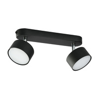 CLARK BLACK Pohyblivé stropní svítidlo pro povrchovou montáž Černý chrom Moderní 2xGX53 3403 TK Lighting