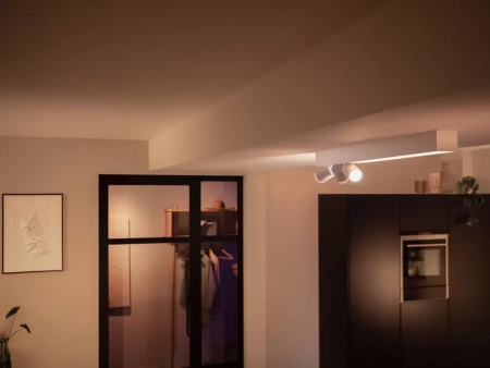 LED reflektorové stropní svítidlo 48,6 W 3700 lm IP20 bílé a barevné RGB + TW White Smart SMART Zigbee Bluetooth Centris Philips HUE