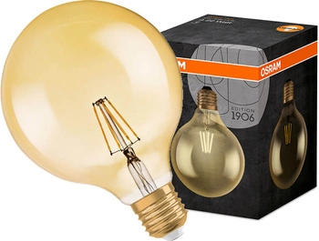 LED žárovka E27 G125 2.5W = 22W 225lm 2500K Teplá bílá OSRAM Vintage 1906 Globe