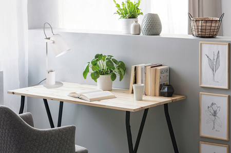 Stolní stolní lampa Školní kancelářská noční lampa Nastavitelná E27 Bílá Raibo Kanlux