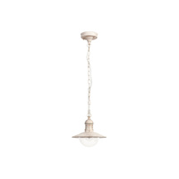 Venkovní LED zahradní závěsné svítidlo OSLO E27 IP44 White Antique RABALUX