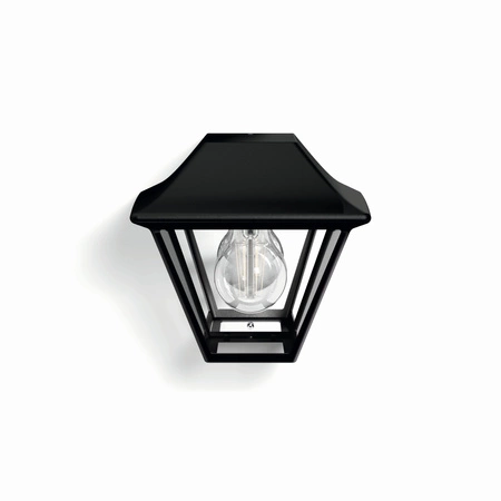 Zahradní lampa LED nástěnná lampa ALPENGLOW myGarden E27 IP44 Lucerna černá PHILIPS