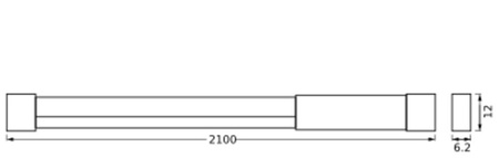 LED pásek 4W RGB RGB dálkové ovládání USB 2M Neonflex Ledvance