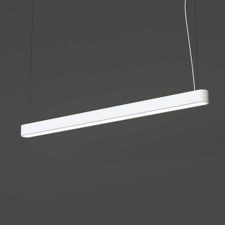 SOFT Závěsné svítidlo 7537 Nowodvorski White 2xLED Tube T8 Ceiling 120x6 Modern