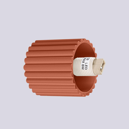 Koupelnové nástěnné svítidlo G9 Round Red Modern Matte IP44 Halo Sollux