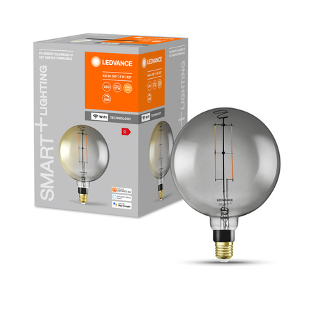 LED žárovka E27 G200 6W = 42W 2500K Teplá bílá 500lm 320° LEDVANCE SMART+ WIFI vlákno Stmívatelné
