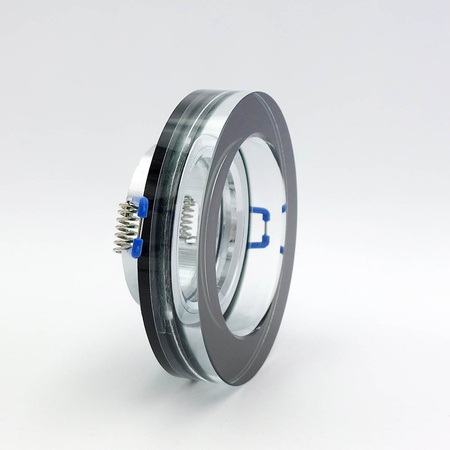 Zapuštěné halogenové bodové svítidlo GU10 černé kulaté Kobi