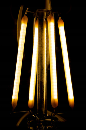 6x Žárovka LED E27, A60 8W = 75W 1055lm 4000K Neutrální bílá 360° Filament LUMILED