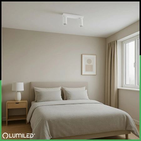 SPOT TUBA Reflektor Halogenové stropní svítidlo 2x GU10 TABULA LUMILED