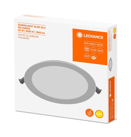 LED panel pro zapuštěnou montáž Spot 22W 1850lm CCT Mesh White Downlight Ledvance