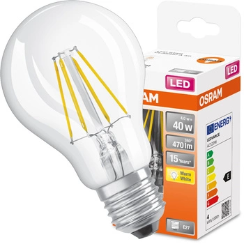 LED žárovka E27 A60 4W = 40W 470lm 2700K Filament OSRAM STAR