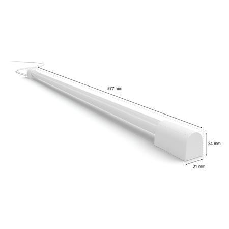 LED Play Tube lineární stolní lampa bílá GRADIENT EU/UK 17,4W CCT RGB PHILIPS HUE