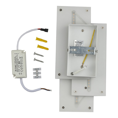 LED nástěnné svítidlo 12W 3000K IP20 šedá VT-712 V-TAC