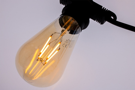 Zahradní venkovní osvětlení Girland Chain 15m 15xE27 LED 4W EDISON