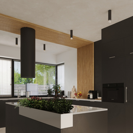 Stropní svítidlo Tuba Spot GU10 Black Chrome Nero Bittersweet Shimmer SL pro povrchovou montáž.1409 Sollux