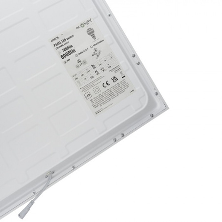 LED panel 60x60 Panel pro zapuštěnou montáž 60W 7800lm 4000K neutrální bílá podsvícený Ecolight