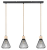 Stropní závěsné svítidlo E27 Black Industrial Farfalle Rabalux