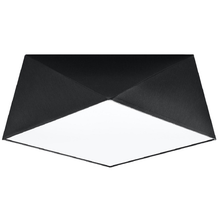 LED stropní svítidlo Plafond HEXA 2xE27 Čtvercové svítidlo 35cm černé SOLLUX