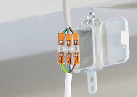 60x instalační konektor Rychlokonektor WAGO 221-2411 pro KABEL 2x0.2-4mm