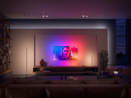 SIGNE GRADIENT LED stojací lampa bílá EU/UK 29W CCT RGB PHILIPS HUE Bluetooth Zigbee