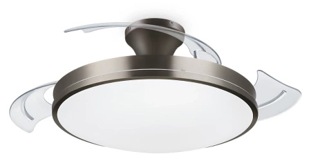 Stropní světlo LED s ventilátorem Plafond 28+35W 4500lm 2700-5500K nikl Atlas Philips