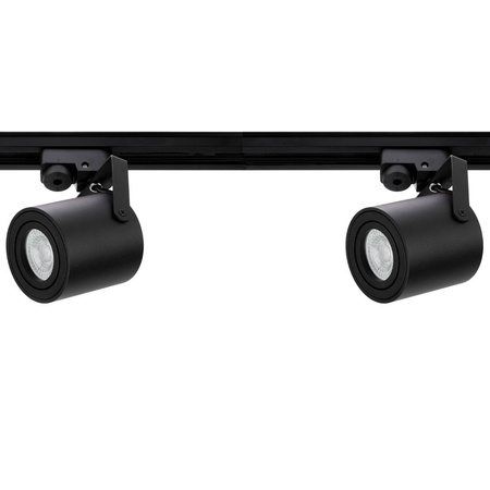 Sada osvětlovacích přípojnic 1m + 2x LED reflektor GU10 lampa Černá matná