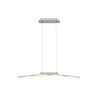 LED stropní závěsné svítidlo 20W stmívatelné časovač chrom moderní eukalyptus Rabalux