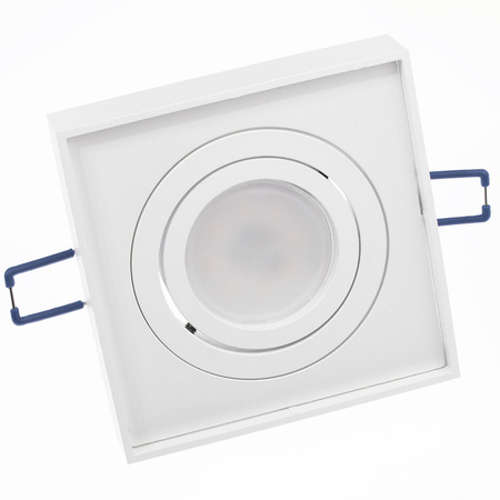 Halogenová Podhledové svítidlo GU10, TUBA SPOT Nastavitelná Čtvercová Bílá 20mm MIDI LUMILED