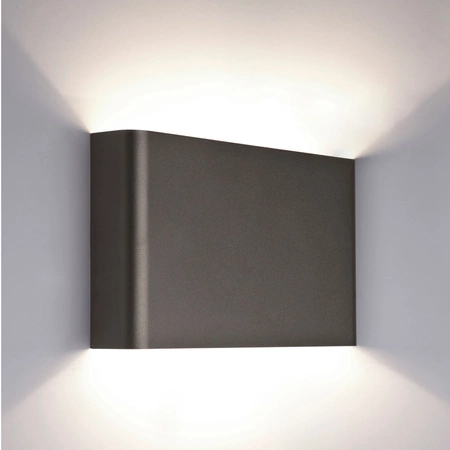 HAGA 9710 Nowodvorski grafitové nástěnné svítidlo 2xG9 obdélníkové nástěnné svítidlo Ocel Moderní