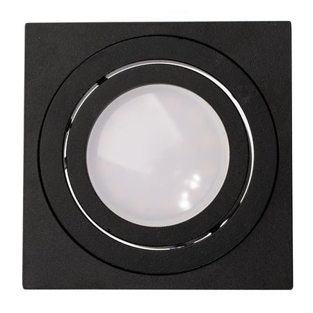 Přisazené HALOGENOVÉ Movable GU10 Square Black Fixture 84mm