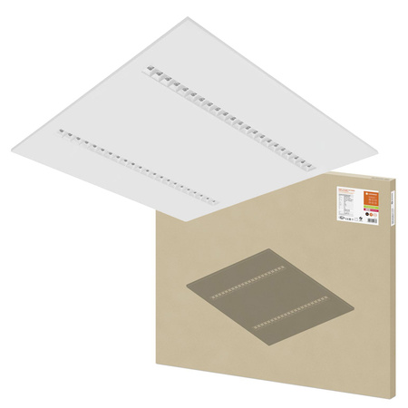 LED panelové kancelářské stropní svítidlo 33W 4000lm 4000K neutrální stmívatelné podhledové bílé 62x62cm UGR16 Zigbee IndiviLED® Ledvance
