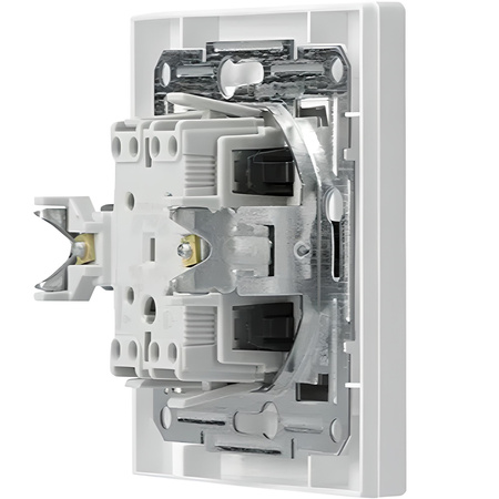 Zvonek Tlačítkový spínač zvonku IP20 BÍLÁ