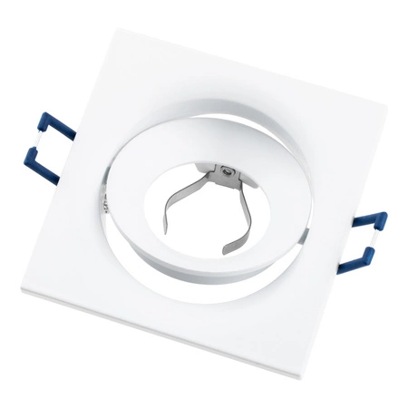 Halogenové zapuštěné stropní čtvercové pohyblivé svítidlo bílé GU10