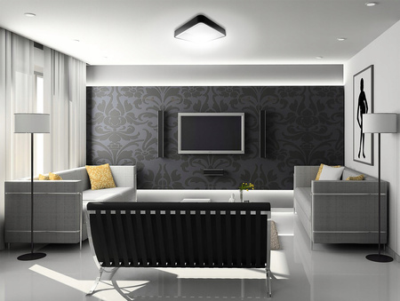 PLAFON LED lustr stropní svítidlo GALAXIS ARIES 54W 3000K-6500K černá + dálkový ovladač