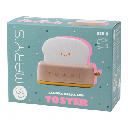 Dětské noční světlo LED 1,2W 3000K teplá bílá USB dobíjecí 800mAh růžové TOSTER MARY'S