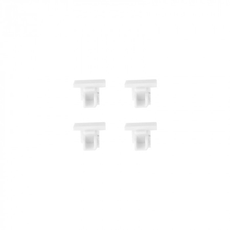 Zapuštěný hliníkový LED profil pod omítku bílý 2m s matným difuzorem pro LED pásky + krytky Ecolight PW series