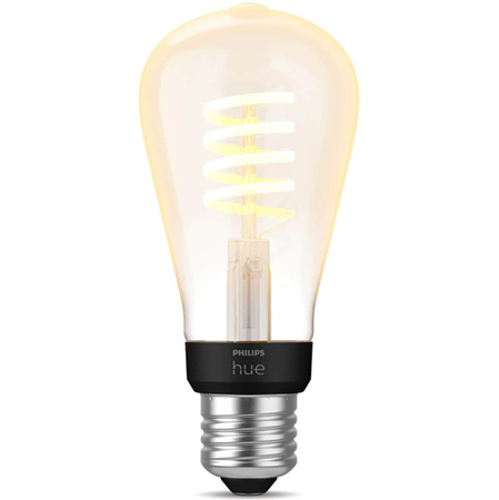 LED Edison E27 ST64 7W CCT PHILIPS HUE White & Ambiance Filament Bluetooth Zigbee žárovka