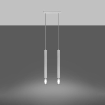 LED závěsné stropní svítidlo WEZYR 2xG9 White SOLLUX