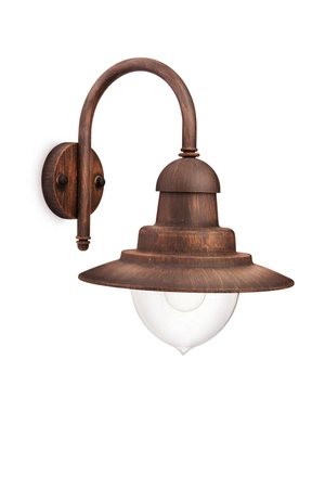 Zahradní lampa LED nástěnná lampa RAINDROP myGarden E27 IP44 Lucerna pro Down Brown PHILIPS