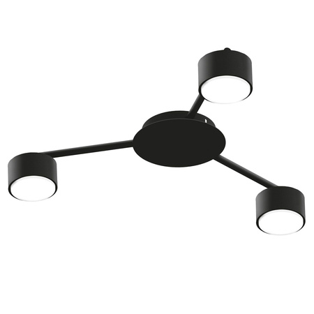 Stropní lustr 3x GX53 LED černý Moderní Videx