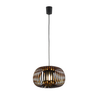 ROYAS BLACK/GOLD Závěsné stropní svítidlo černé a zlaté moderní E27 6294 TK Lighting