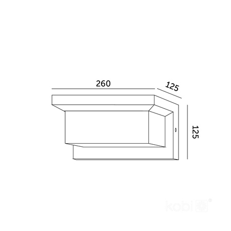 LENTERO 12W 4000K LED fasádní nástěnné svítidlo s čidlem pohybu IP54 černé KOBI