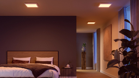 LED panel Povrchové stropní svítidlo 30x30 cm 25W 1760lm IP20 Bílá a barevná Ambiance RGB + TW White Smart SMART Zigbee Bluetooth Surimu Philips HUE