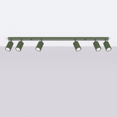 Bodové reflektorové stropní svítidlo Tuba 6x GU10 Olive Carbon Deep Space SL.1623 Sollux