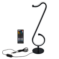 Dekorativní stolní lampa LED 15W černá stmívatelná Poznámka Sanico Goldlux