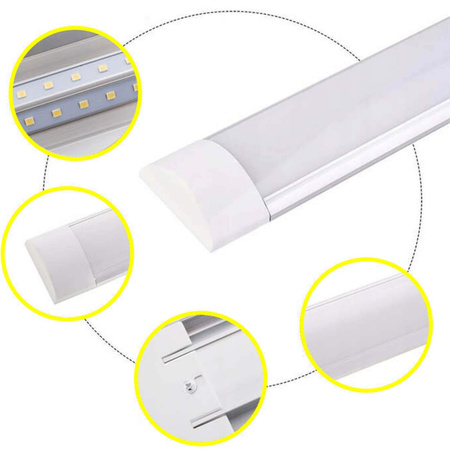 LED lineární garážové pásové světlo 24W 3000K teplé 90cm