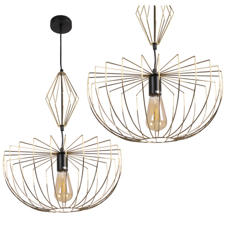 Závěsné stropní svítidlo Sanico Goldlux E27 Gold Jasmina